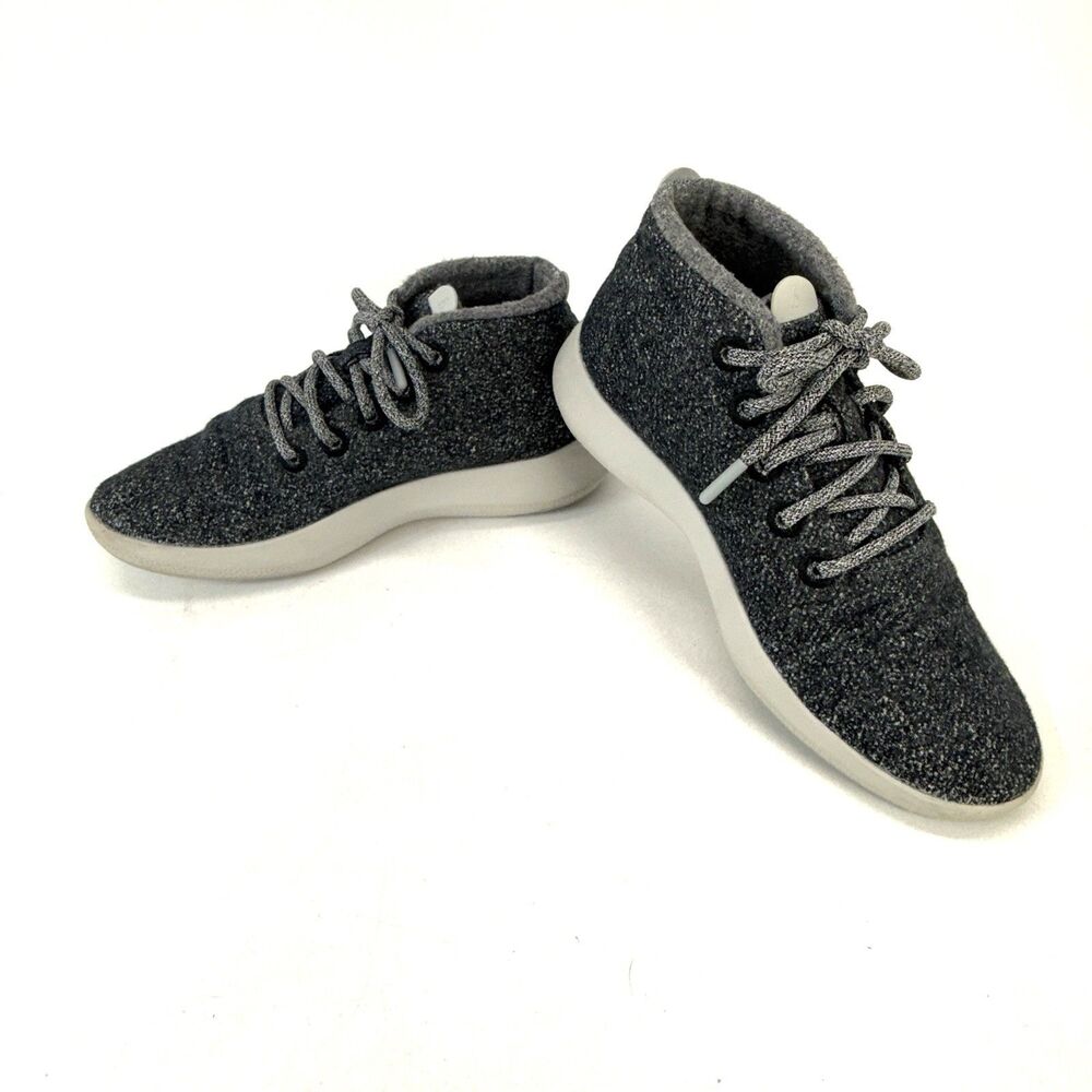 AllBirds Womens Size 10 Running Shoes Mizzle Merino Wool Dark Gray High Top 1119